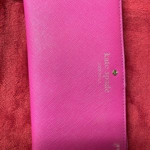 Authentic Kate spade envelope wallet pink